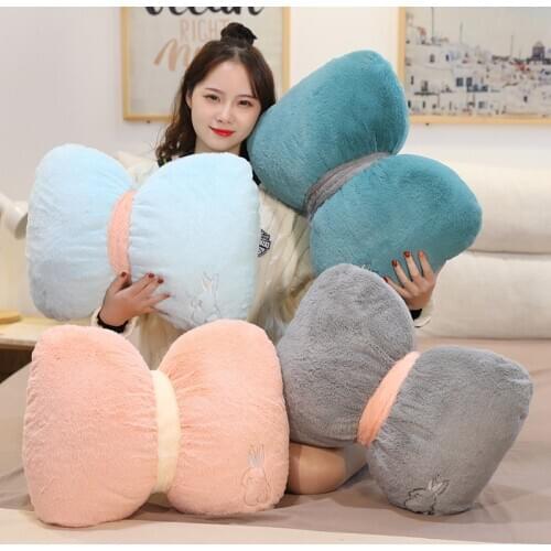 50CM Nordic Style New Plush Bowknot Sofa Cushion Soft Stuffed Pillow High Quality Christmas Home Decoration Gifts For Children