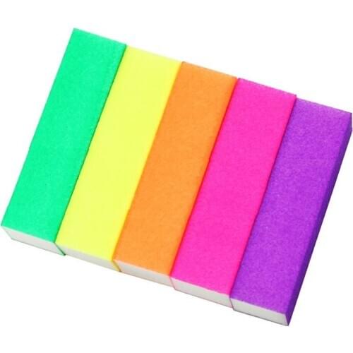 Wholesale Professional Nail Art Buffer Block Buffing Sanding File Acrylic Pedicure Fluorescent Buffer Block Manicure 2000pcs/lot