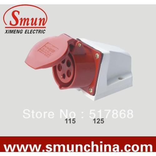 32A 3p+N+e 220-415v industrial socket with CE ROHS 1 year warranty european type