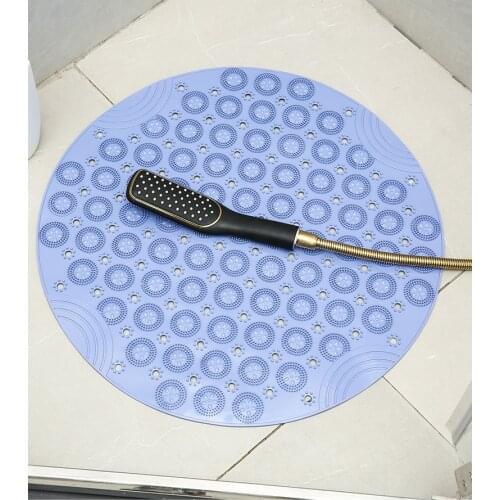 Bump Design Non Slip Bathroom Mat Bubble Design Floor Mat Anti Slip Mat for Shower Round Carpet Pvc Bathroom Rug