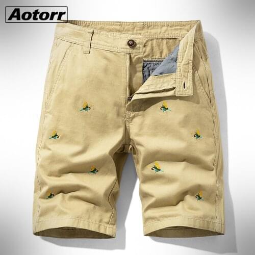 Cargo Shorts Men 2021 New Mens Casual Cotton Khaki Shorts Male Loose Work Shorts Man Military Short Pants Multi Pocket Plus Size