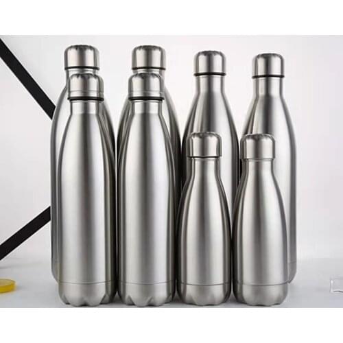 Double Wall Sports Water Bottles 304 Stainless Steel Thermos Coke Bottle