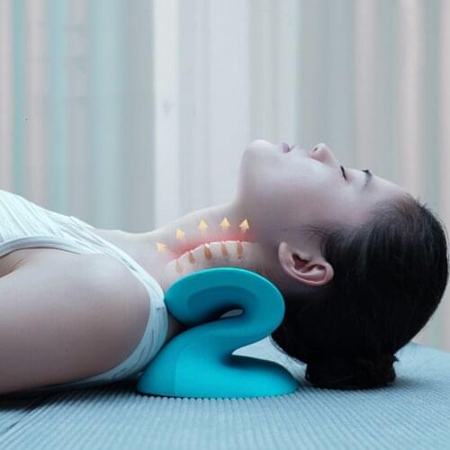 Cervical Traction Device Pillow Neck Stretcher Cervical Spine Alignment