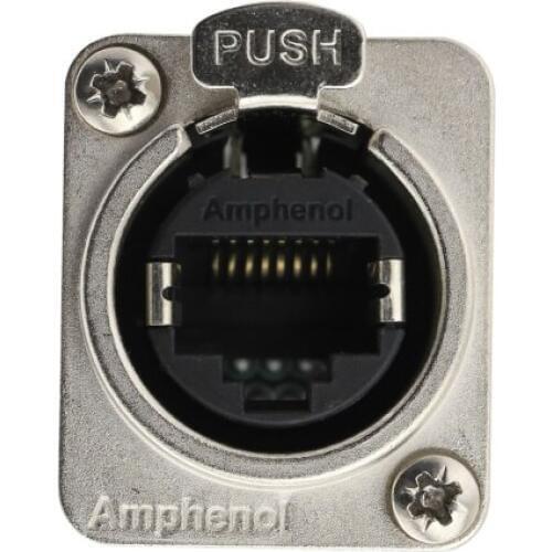 Learn more about Amphenol Audio RJX8FD5T Modular Connectors / Ethernet Connectors XLRnet D TYPE FEEDT HROUGH CAT5E