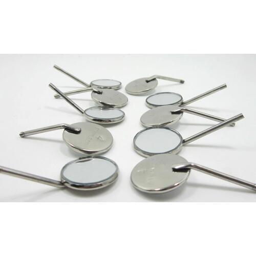 Top Grade 20Pcs Stainless Steel Dental Mirror Mouth Tooth Oral Care Dental Glimpse Mouth Inspect Instrument 4