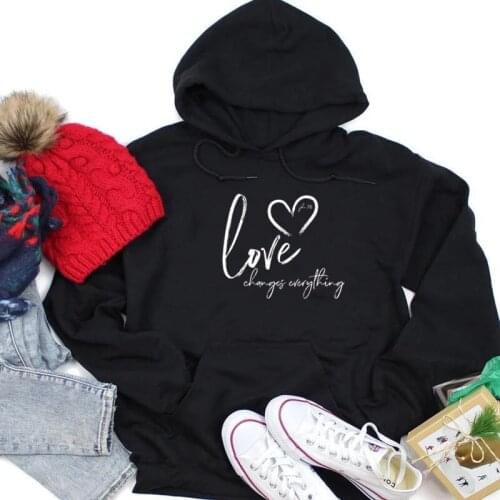 Womens Graphic Valentines Day hoodies heart graphic funny unixex holiday gift vintage street cotton pullovers hipster top P054