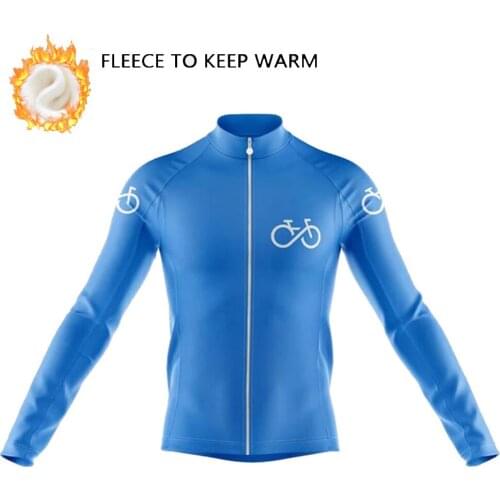 Winter Fleece Cycling Jacket 2021 Men Winter Long Sleeves Cycling Jerseys MTB Racing Bicycle Clothes Ropa Ciclismo Warm Jersey