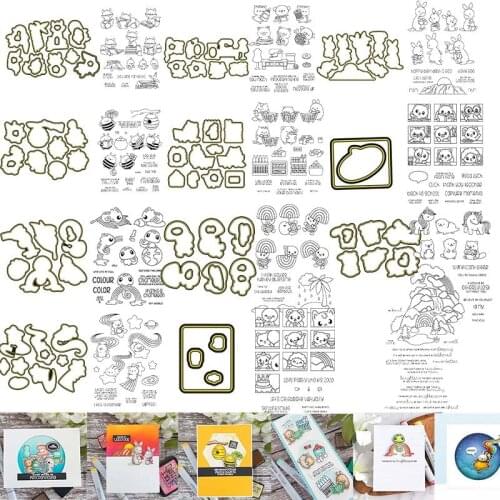 Zoom In School Spelling Bee Metal Cutting Dies & Matching Stamp For Scrapbooking Craft Embossing Stencil Die Cut Card DIY Make