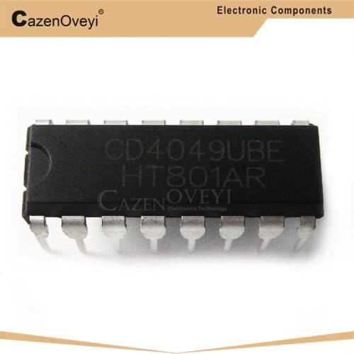 10pcs/lot CD4049UBE CD4049BE CD4049 DIP-16 In Stock