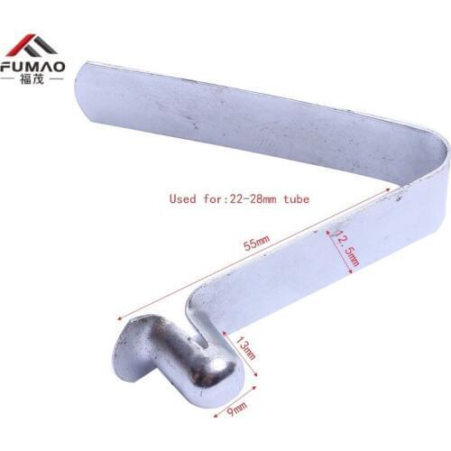 10pcs/lot Galvanized v shape spring clip diameter 9mmX13mm height for 22-28mm tube