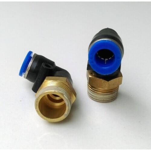 10pcs/lot Pneumatic Fittings L type 8mm-3/8" Pipe Fitting PL8-3