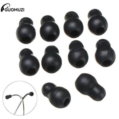 10pcs/lot Silicone Soft and Comfortable Stethoscope Earphone Earplug Littmann Earbud Ear Pads for 6mm (3.5mm)
