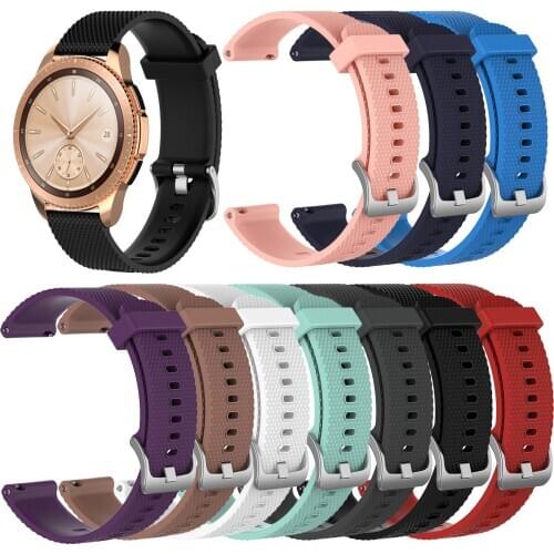 20mm Fashion Soft Silicone Watchband for Garmin Forerunner245M /vivoactive3 Music Replacement Wristband Running Sports Strap