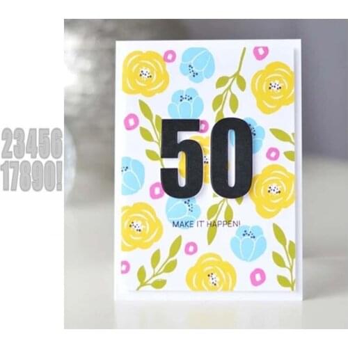 2021 New Arrival 0-9 Numbers DIY Metal Cutting Dies for Scrapbooking Stencil Knife Mould Blade Punch Model Craft Decor Template