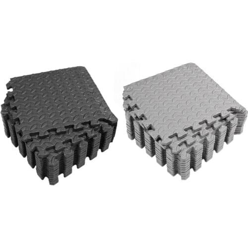 24Pcs Exercise Mat with Interlocking Tiles Eva Children Play Mat for Gym Home Equipment Workouts 30X30Cm