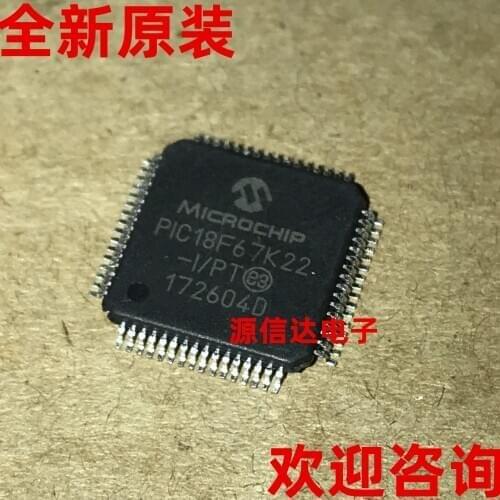 New original PIC18F67K22-I/PT TQFP-64 8-bit microcontroller