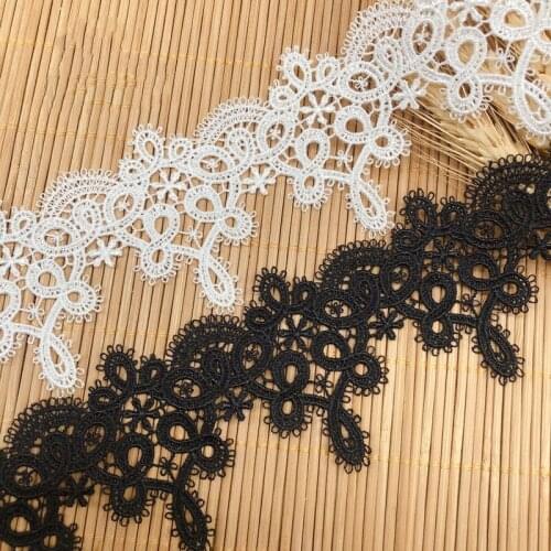 5 Yards Hollow Embroidery Dress Lace Handmade DIY Accessories Clothing Decoration Material Fabric