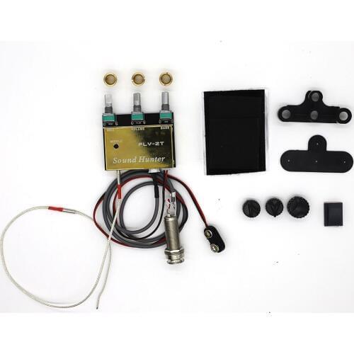 Active Acoustic Guitar Pickup Piezo Pick Up EQ Equalizer Preamp With Treble Volume Bass Control Musical Instruments Accessorie