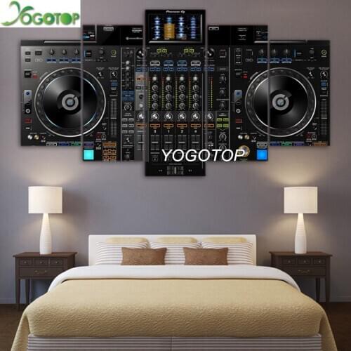 Diy Diamond Painting DJ Music Playr Paintings Music Console 5D Full Drill Mosaic Diamond Embroidery Home Decor 5 Pieces ML1241
