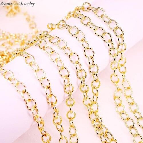 5 Meters, Classic Oval Shape Chains Statement Jewelry Link Chain For DIY Jewelry Making Fit Necklace Bracelet Findings