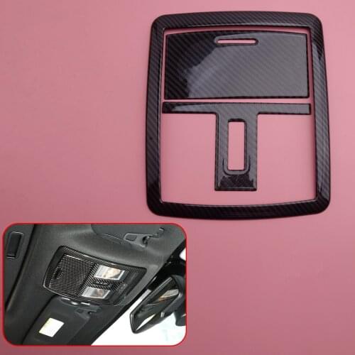 Black 1 Set Car Reading Light Lamp Cover Trim Fit for Dodge Challenger 2015 2016 2017 2018 2019