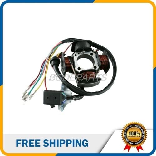 Motorcycle Motor Parts CG125 4 Poles Stator Coils For CG125cc Foot Start Engine Free Shipping