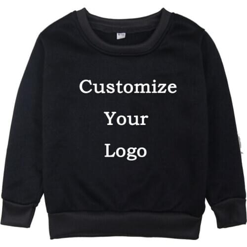 Baby Kid Clothes New Spring Autumn Girl Hoodies Baby Girls Boys Own Logo Custom Long Sleeve Tops Plus Fleece T Shirt Sweatshirts