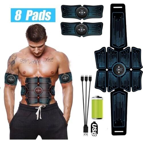Electrostimulation Muscle Stimulator EMS Abdominal Vibrating Belt ABS Muscular Hip Trainer Massage Home Gym Fitness Equipmen