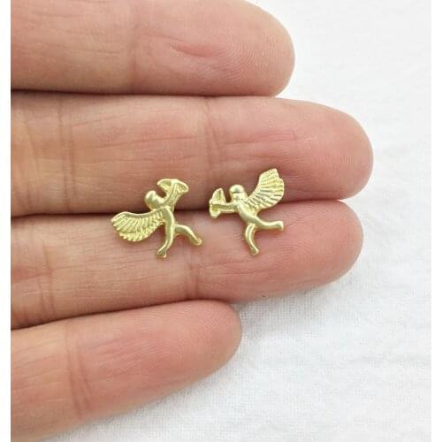 Eruifa 5 prs 10pcs 10mm Pretty Cubit Stud Earring Nickle And Lead free