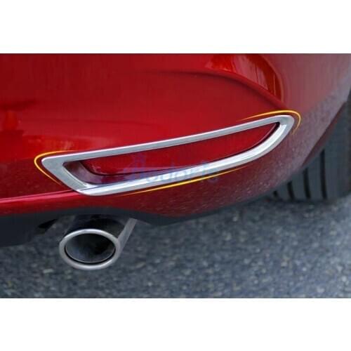 Chrome Rear Reflector Fog Light Lamp Cover Sticker Decoration Garnish Moulding Trim For Mazda 3 M3 Axela 2020 Accessories