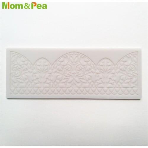 KCL576 Small Lace Pad Silicone Mold Sugar Paste Fondant Cake Decoration 3D Mould