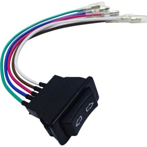 NEW Professional 5Pin 12 For 24 v Black Car Power Window Switch With Plastic Lamp Electronic Components Universal For Cars