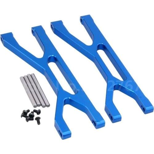 2 Pieces RC Car Upgrade Part Aluminum Alloy Front Lower Suspension Arm Traxxas TRA 7729 For 1/5 Scale Model X-MAXX Monster Truck