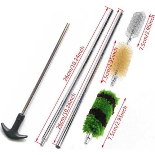 Barrel Cleaning Brushes Rifle Barrel Cleaning Kit Air Rifle Hunting Pull Brush Hunting Pipe Tube Cleaner Clean Kits