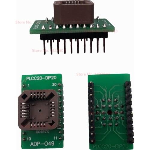 PLCC20 - DIP20 adapter adaptor Converter IC socket for TL866 G540 TOP EasyPro Xeltek/Superpro universal programmer