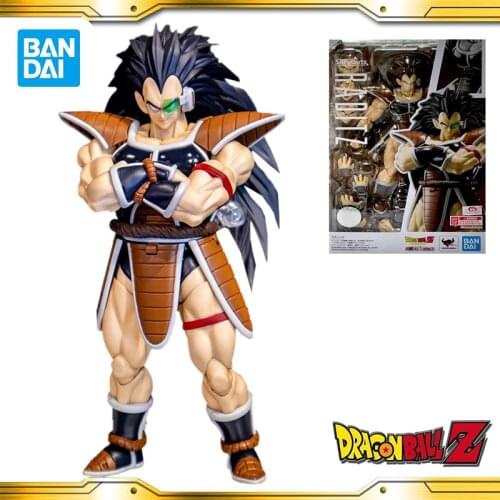 Original BANDAI ROBOT Dragon Ball Z SHF Raditz Brother Of GOKU Anime Action collection figures Model Toys For Children