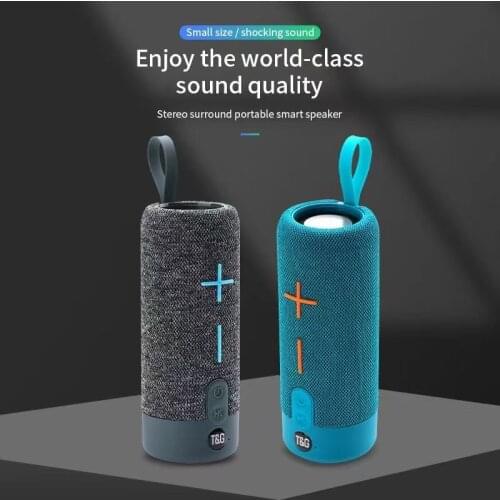 Portable Wireless Speakers TG619 Bluetooth 5.0 Waterproof Outdoor Hand Free Mic Subwoofer Stereo Sound Support TF Card AUX USB