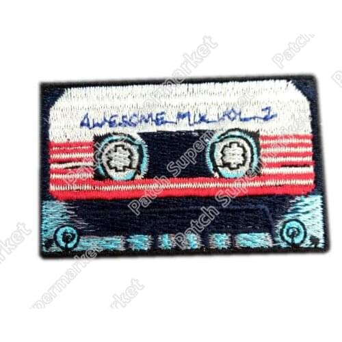 Awesome Mix Tape Patches VOL.2 Movie TV Series Costume Embroidered Emblem applique iron on patch