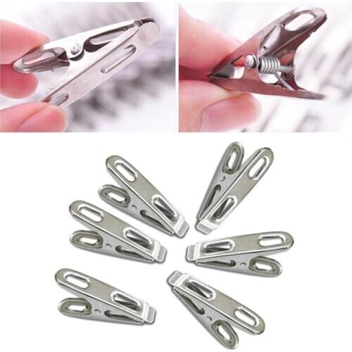 Stainless Steel Clothespin Clip Socks Needle Sealing Laundry Household Clothes Pegs Underwear Drying Rack Holder Hanging Pins