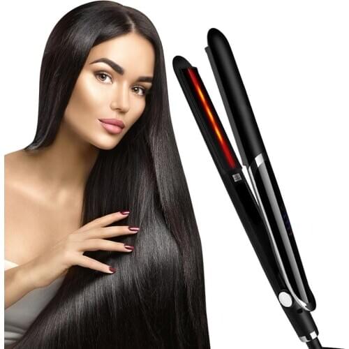 Professional Hair Straightener Curler Flat Iron Negative Ion Infrared Hair Iron Straighteners Corrugation Hair Curling Iron