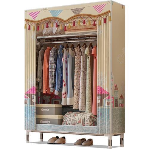 Simple non-woven storage wardrobe locker, moisture-proof and dustproof home furniture clothing storage cloth wardrobe