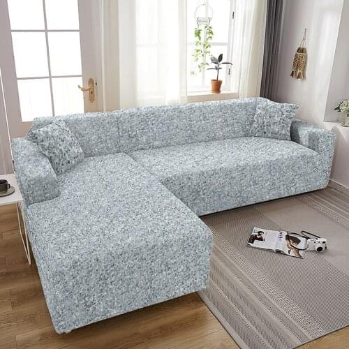 Printed Stretch Sofa Cover Geometric Pattern Removable 1-4 Seat Sofa Cover Corner Sofa Full Cover Chaise Longue Protection Cover