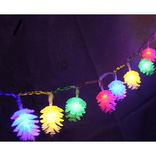 4M 20LED PineCone Shape Fairy String Lights Garland Christmas Wedding Holiday String Lights for Outdoor Indoor Xmas Party use