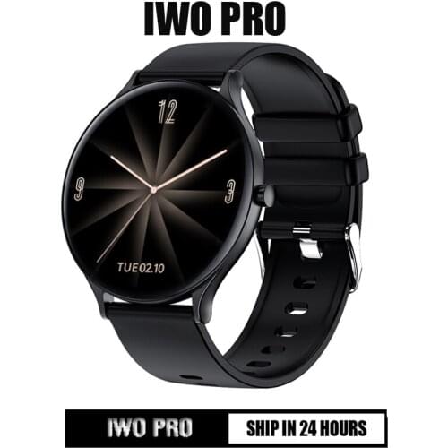 IWO PRO 2021 QW13 Smart Watch Super Thin Round Sports Watches Blood Pressure Heart Rate Monitor IP67 Waterproof for IOS Android