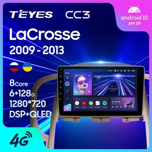 TEYES CC3 For Buick LaCrosse 2009 - 2013 Car Radio Multimedia Video Player Navigation stereo GPS Android 10 No 2din 2 din DVD