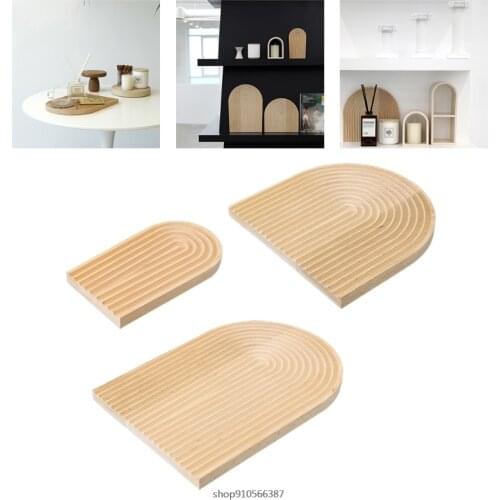 Creative Water Ripple Bread Dessert Tray Cutting Chopping Board Geometric Shape Placement Plate Curved Surface Decor Wholesales