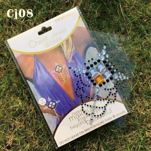 1pc Boho Bling Festival Boob Gem Sticker of Decoration for Summer Shimmer and Shine Musical Festival,Party And Body Paint