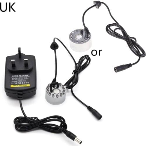 Ultrasonic Mist Maker Generator Fogger Nebulizer Water Fountain LED Air Atomizer