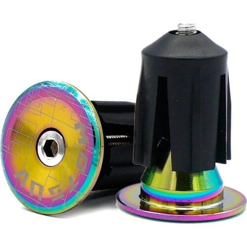 1 pair of colorful car mountain road bike handlebar cover aluminum alloy expansion handlebar cover bicycle accessory tool