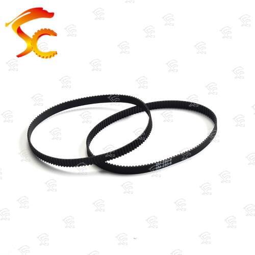 10pcs 2GT-250-6/10mm belt closed loop rubber 2GT-250-6/10mm timing belt Teeth 125 Length 250mm width 10/6mm for 3D printer